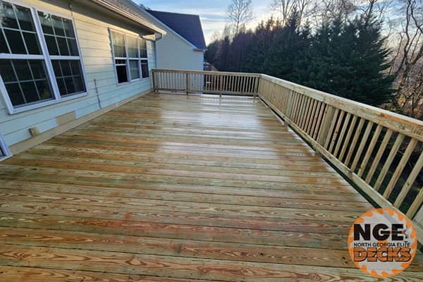 Wooden Deck Building