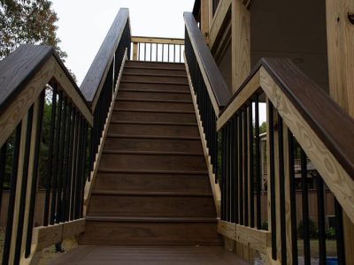 Deck With Stairs Installation