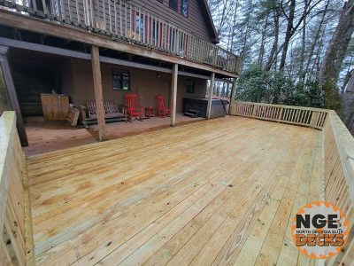 Residential Custom Wooden Deck Building